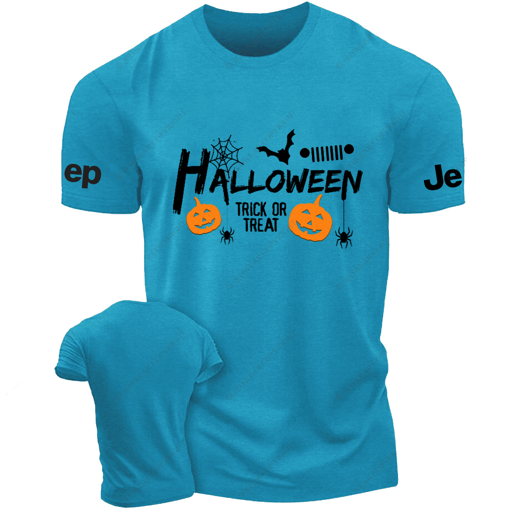 Pumpkin Halloween Bat Spider Web Jp T-Shirt