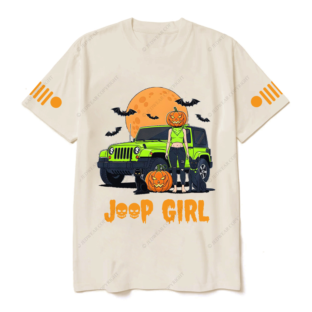 Pumpkin Halloween Cat Girl Bat Jp T-shirt