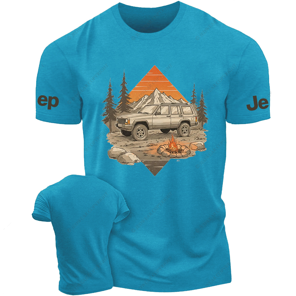 Cherokee XJ camping Vehicle Retro Design Outdoors Jp T-shirt