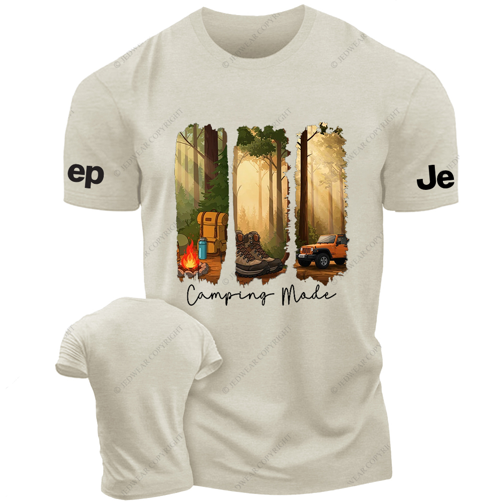 Camping In The Forest Outdoor Bonfire Jp T-shirt