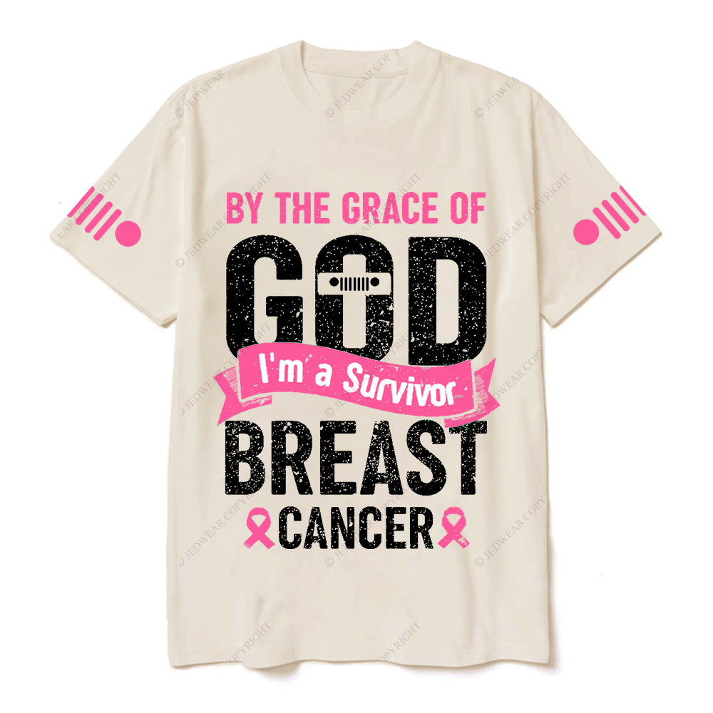 By The Grace Of I'm A Survivor Breast Cancer Jp T-shirt