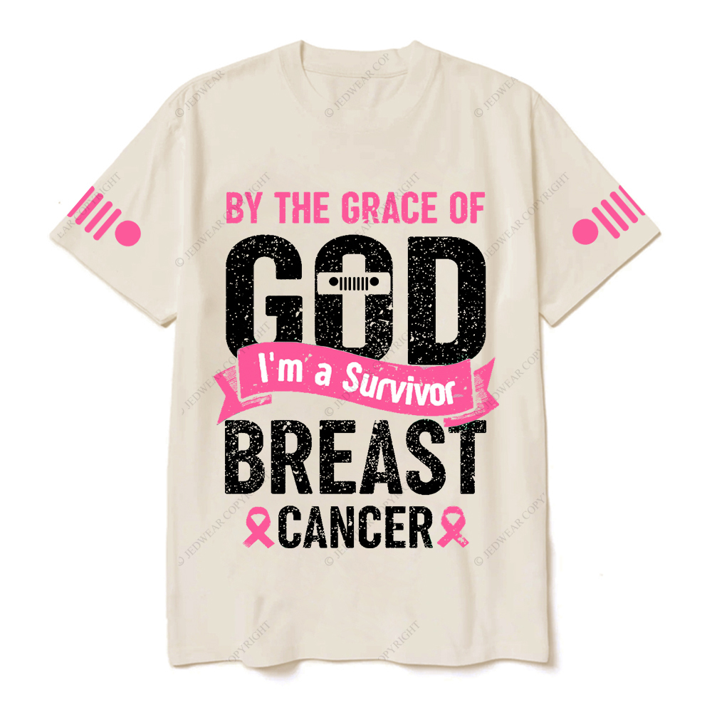 By The Grace Of I'm A Survivor Breast Cancer Jp T-shirt
