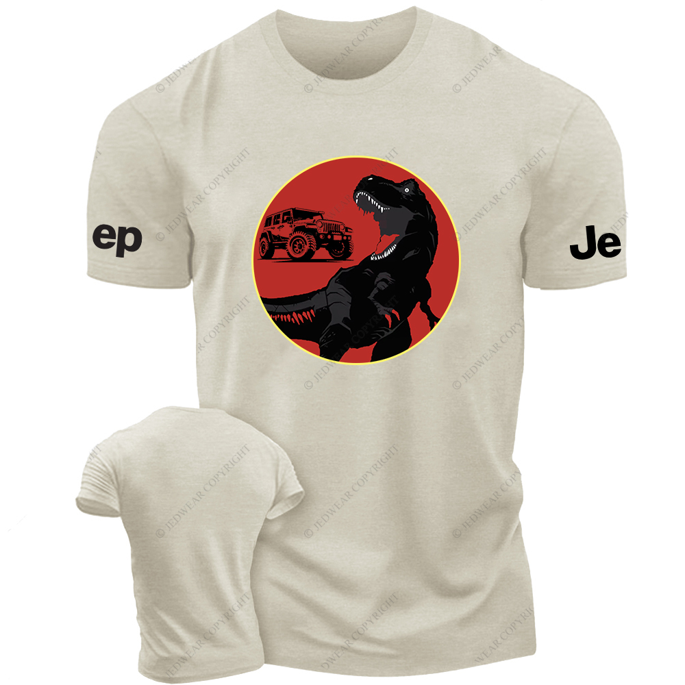Dinosaur Silhouette Off-Road Vehicle Jp T-Shirt