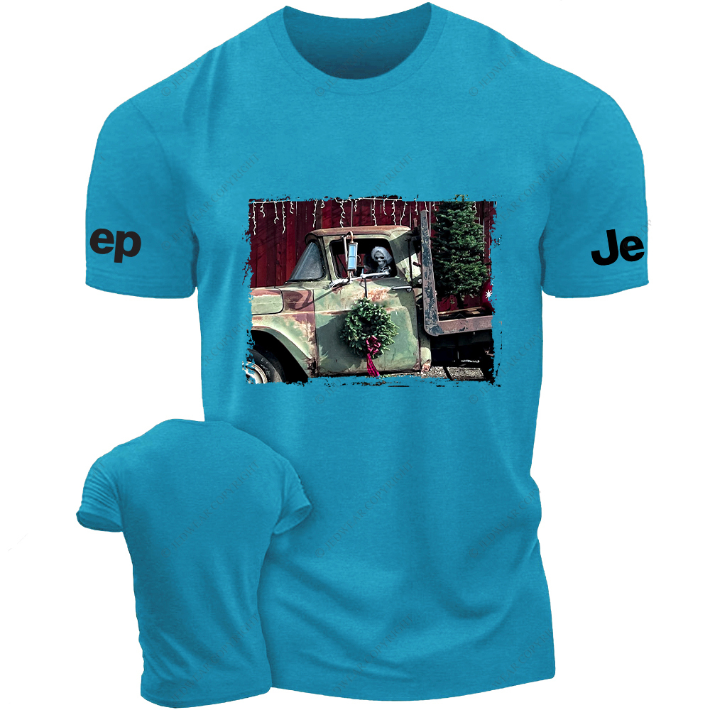 Skeleton Driving Off-Road Vehicle Jp T-Shirt