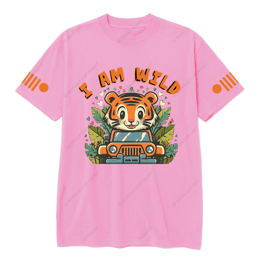 Cute Tiger Driving A Car I Am Wild Jp T-shirt