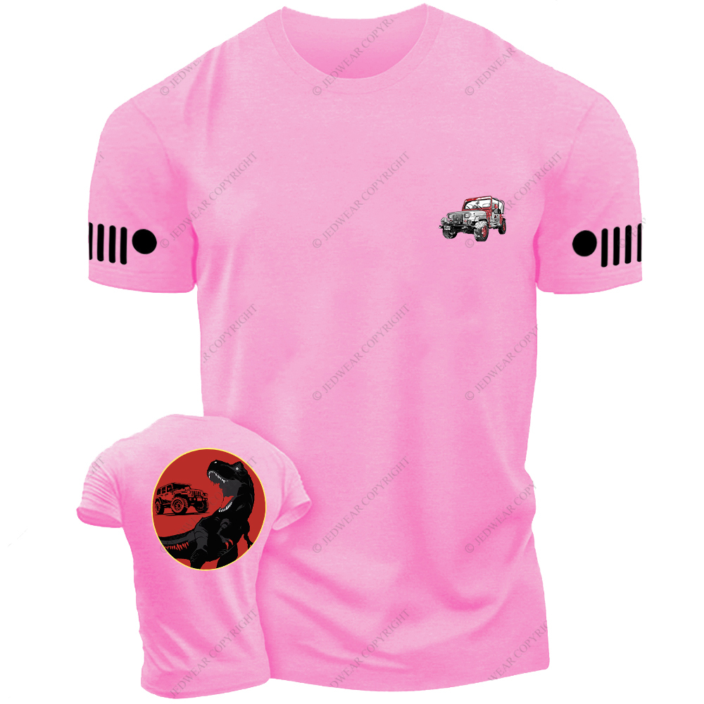 Red Dinosaur Front And Rear Design Jp T-shirt