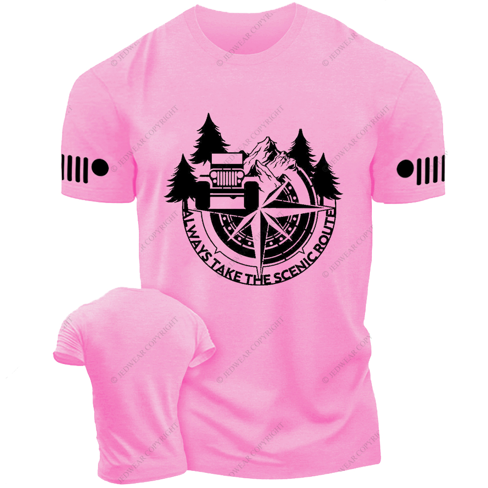 Compass Always Take The Scenic Route Jp T-shirt