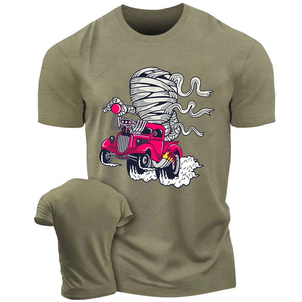 Mummy Racing Cartoon Jp T-shirt