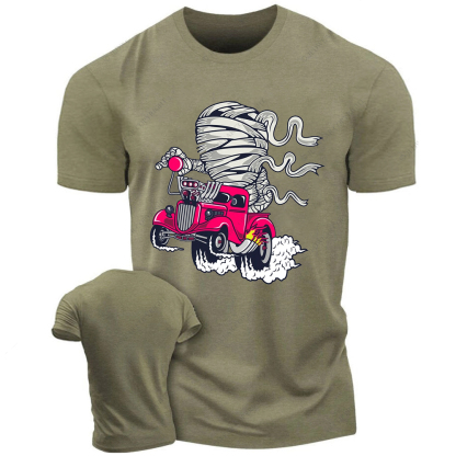 Mummy Racing Cartoon Jp T-shirt