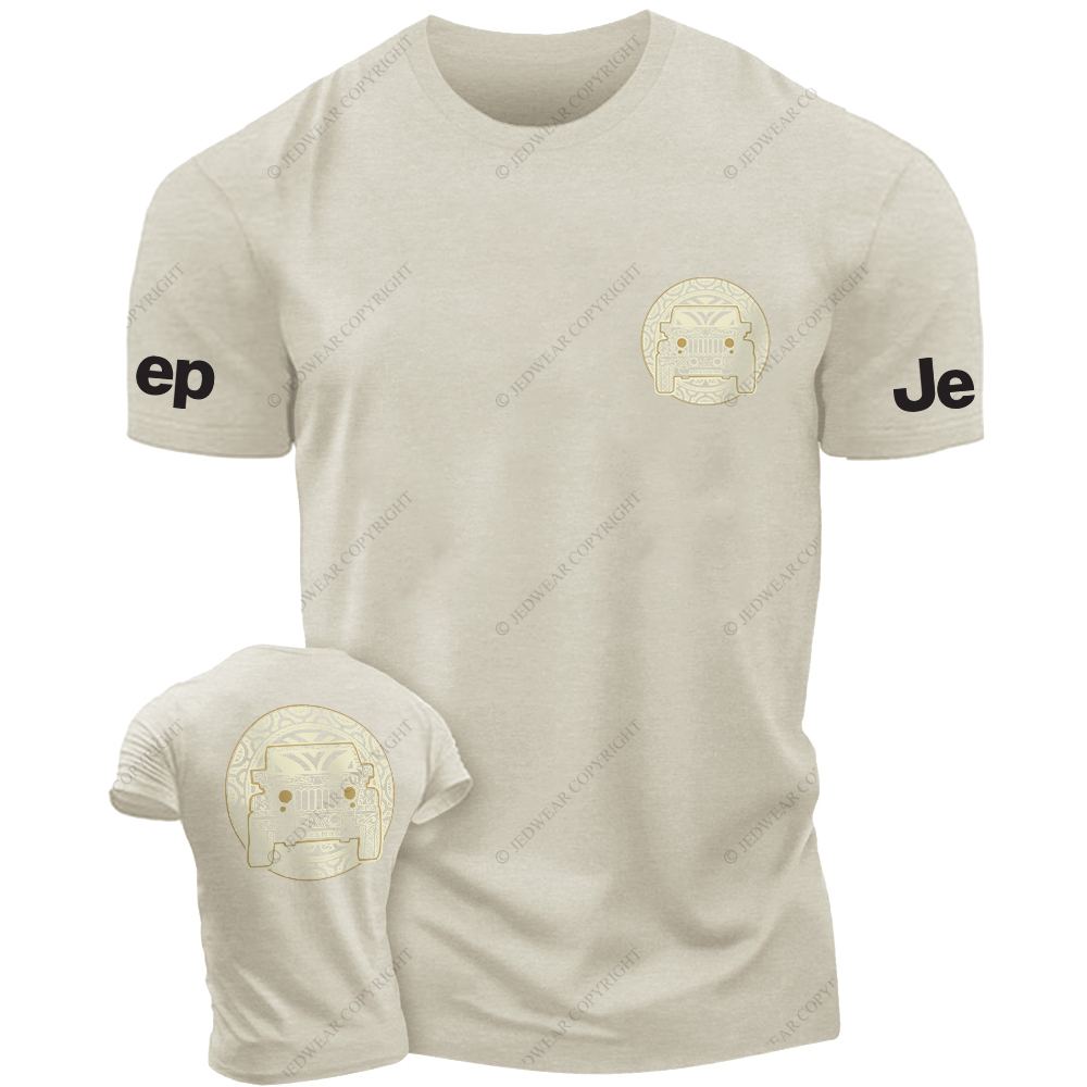 Hollow Pattern Four Wheeler Car JP T-Shirt