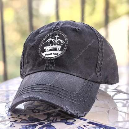 Religion The Lifted Me Out Of The Slimy Pit Psalm 40:2 Jp Baseball Cap