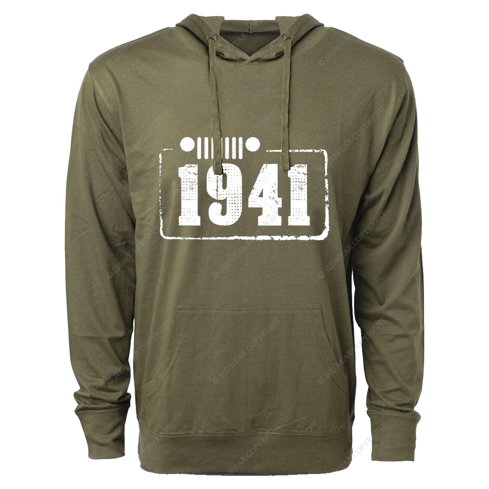 Created Times 1941 Jp Oversized Lightweight Hoodie