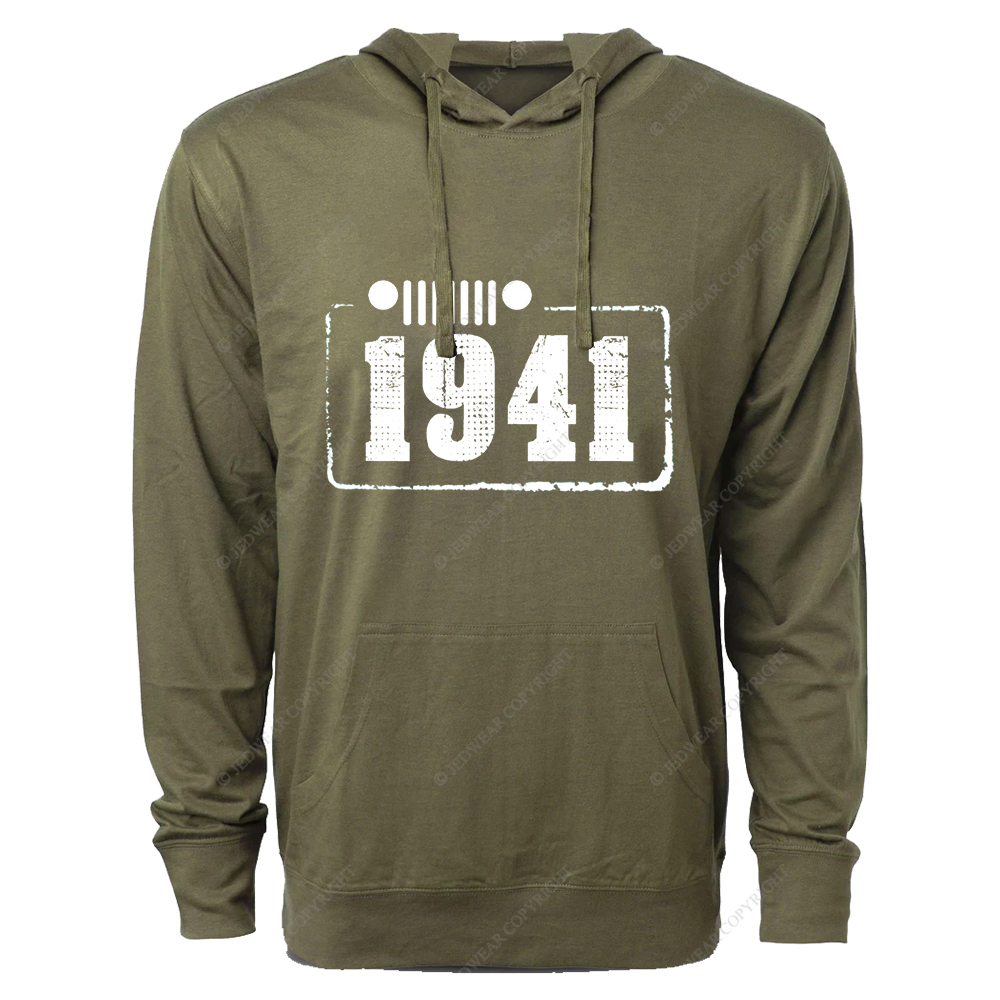 Created Times 1941 Jp Oversized Lightweight Hoodie