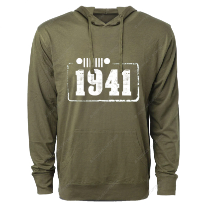 Created Times 1941 Jp Oversized Lightweight Hoodie