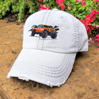 Truck Driving On Mountain Road Four-Wheeler Jp Baseball Cap