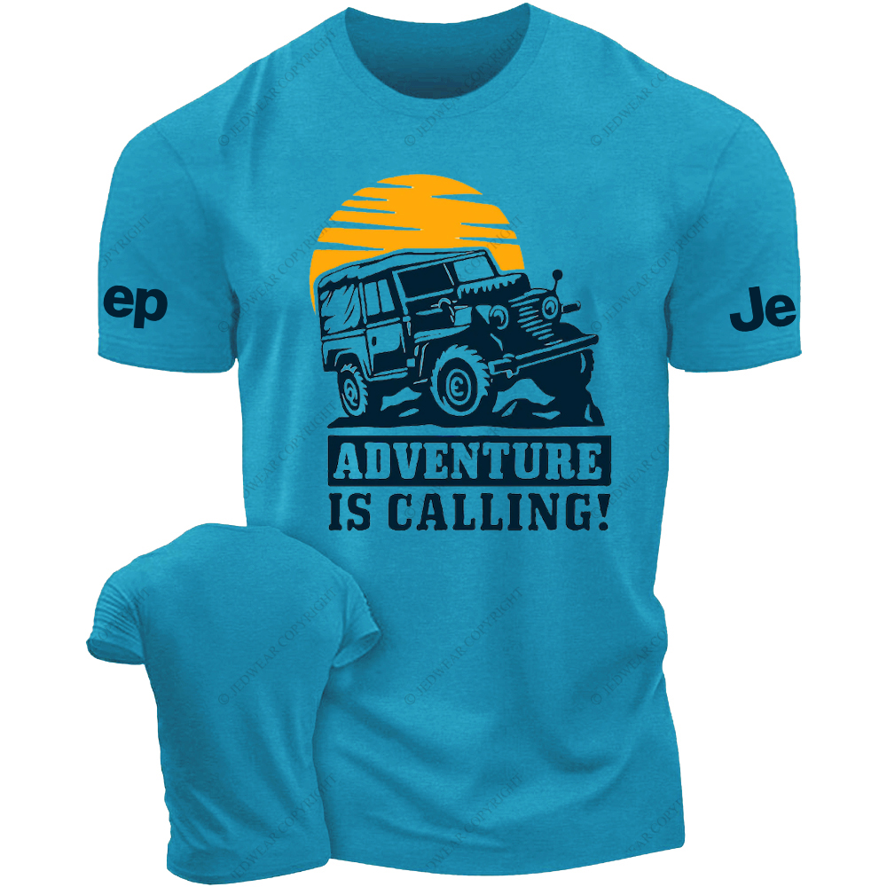 Adventure Is Calling Mountains Sun JP T-Shirt