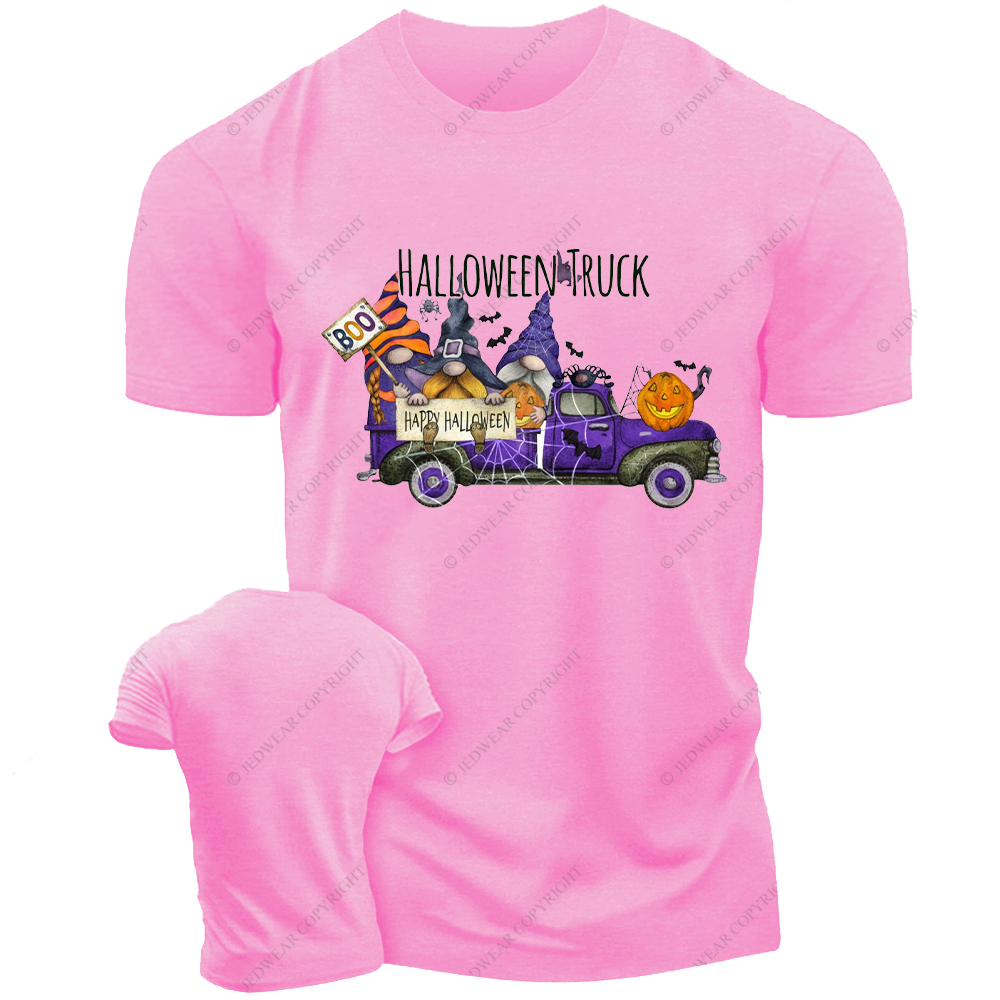 Pumpkin  Halloween Gnome Truck Jp T-Shirt