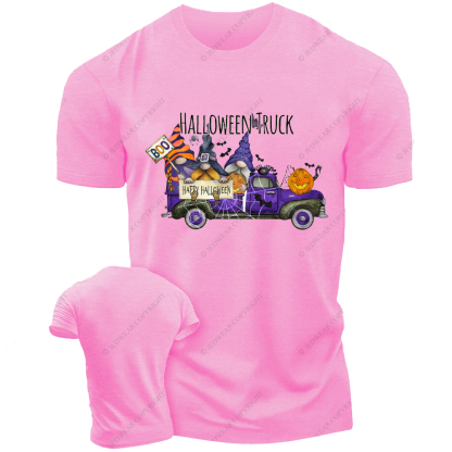 Pumpkin  Halloween Gnome Truck Jp T-Shirt