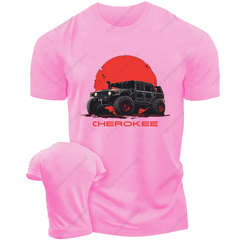 Black Cherokee Red Backgroud Jp T-Shirt