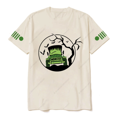 Frankenstein 4x4 Off Road Car Halloween  Monster Car Jp T-shirt