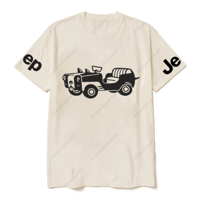 Car With A Dog Face Front Jp T-Shirt