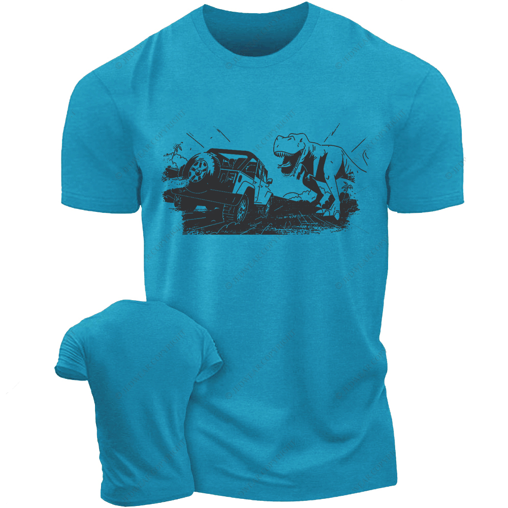 Dinosaur Black And White Illustration Jp T-Shirt