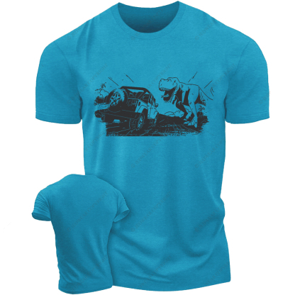 Dinosaur Black And White Illustration Jp T-Shirt