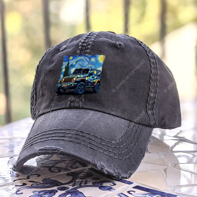 The Starry Night By Van Gogh Canvas Jp Baseball Cap