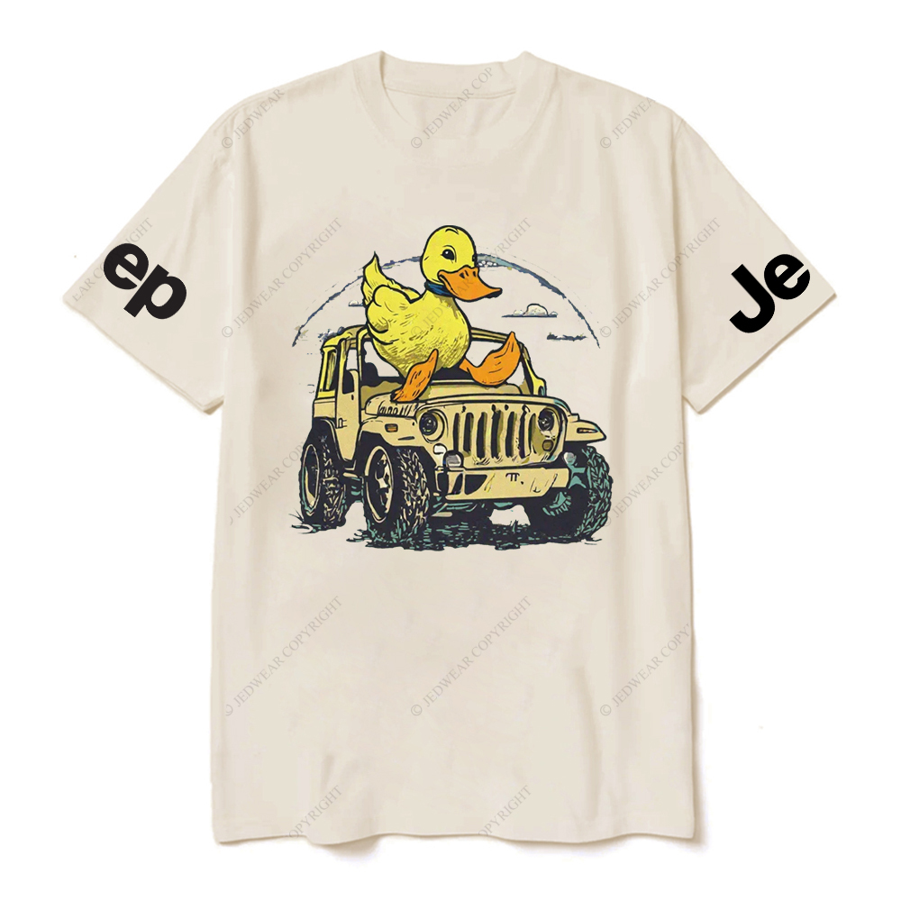 Ducks Clouds Sky 4-Wheeler Car JP T-Shirt