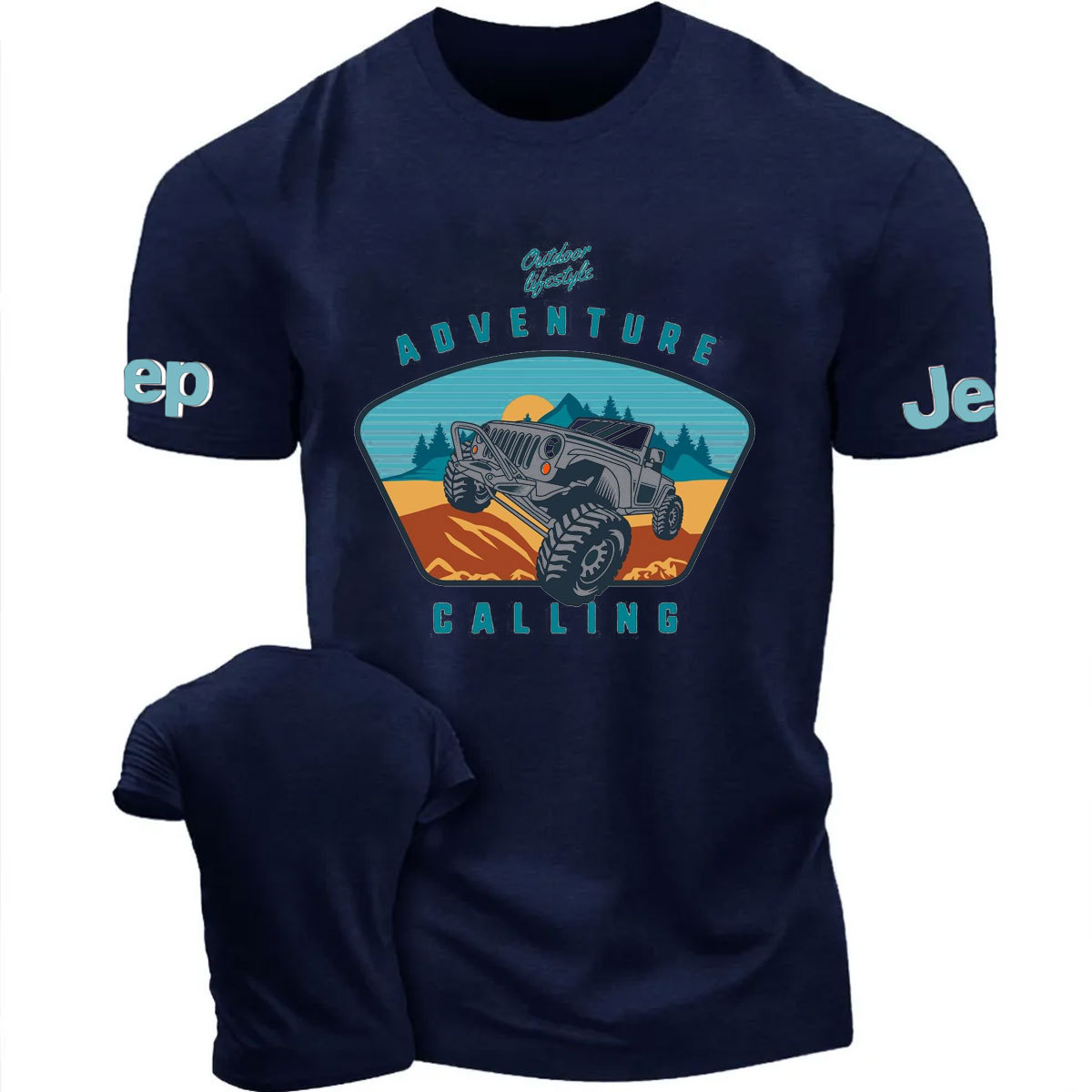 Adventure Calling Outdoor Lifestyle Cars Design T-Shirt
