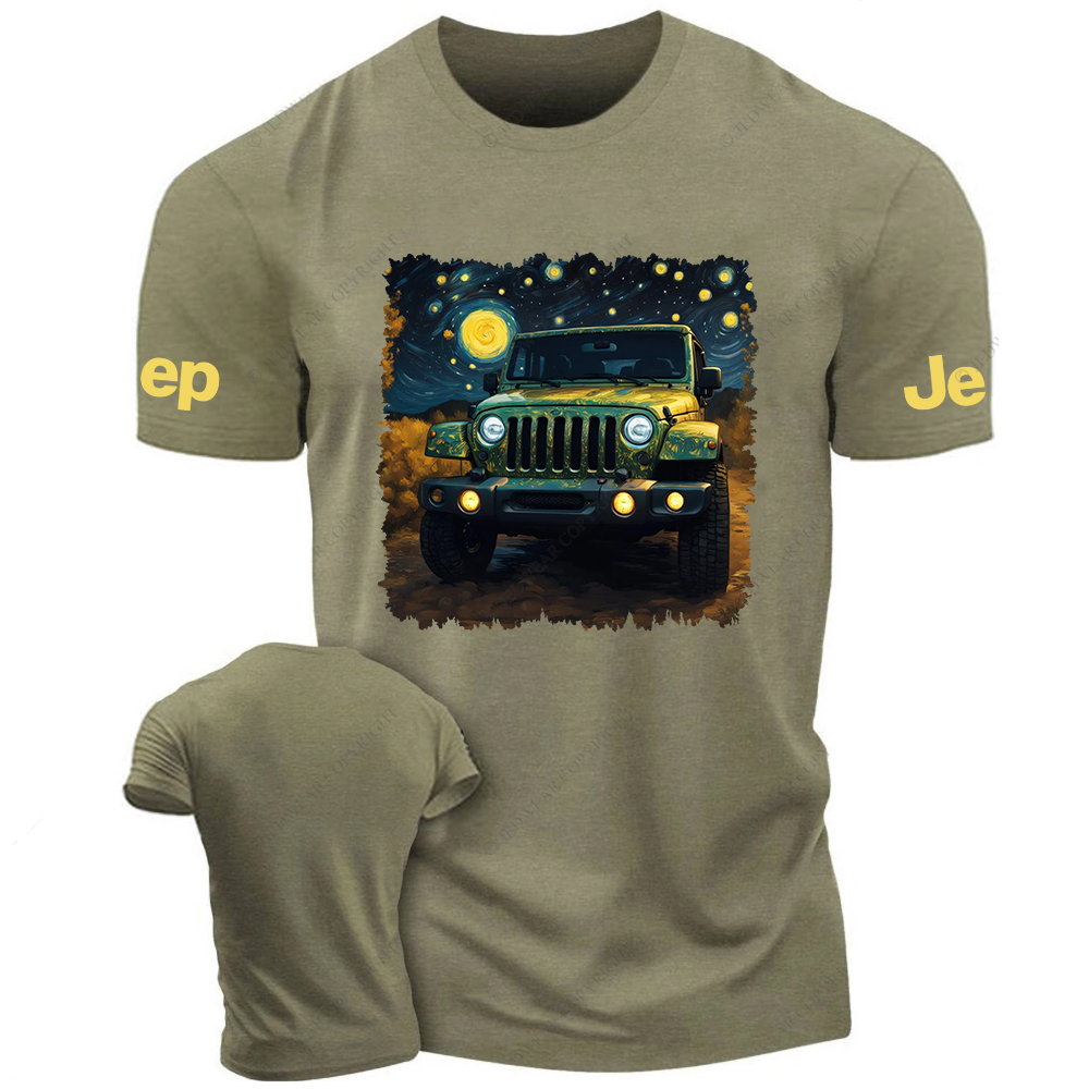 Off-Road Vehicle Under The Starry Sky Jp T-Shirt