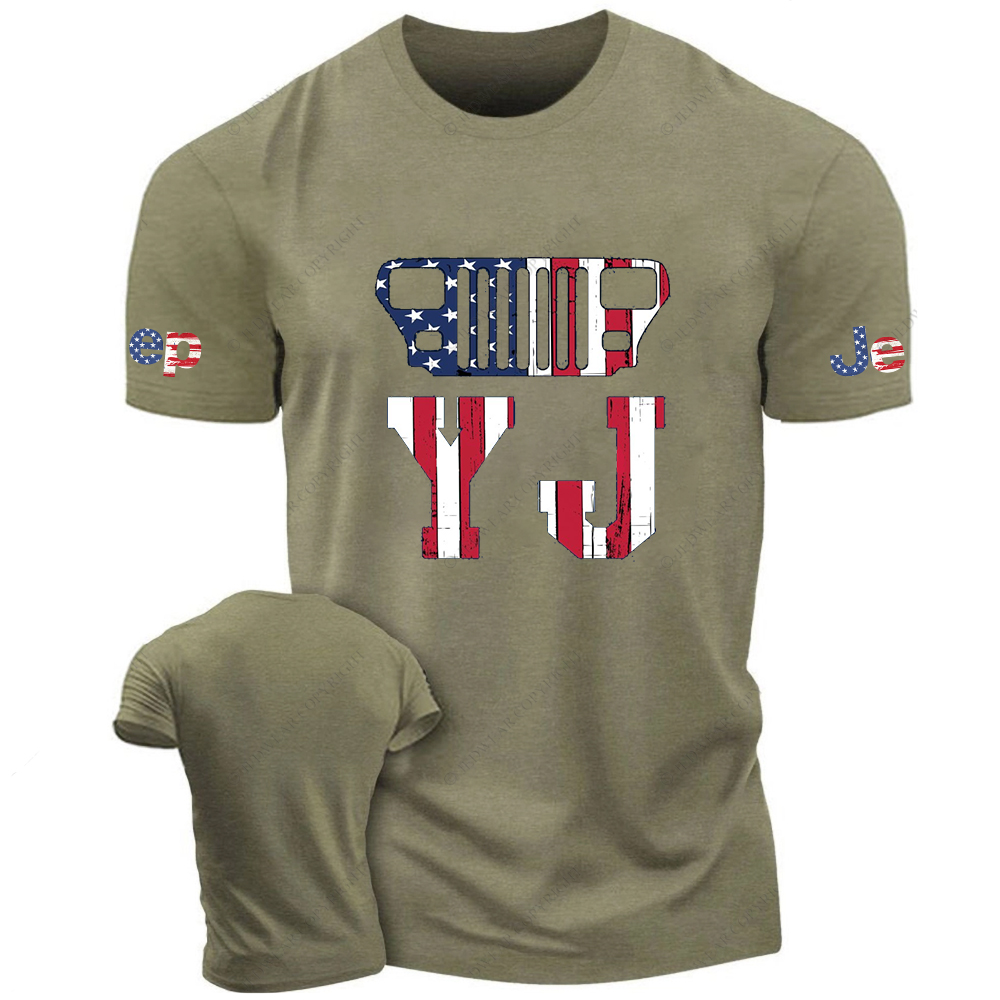 Wrangler YJ American Flag  Jp T-Shirt