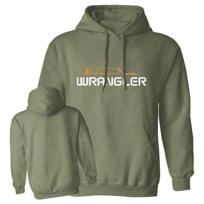 Jp Wrangler Oranger Silhouette Jp Oversized Hoodie
