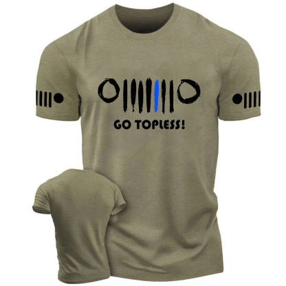 Hand Drawn Grill The Blue Line Jp T-Shirt