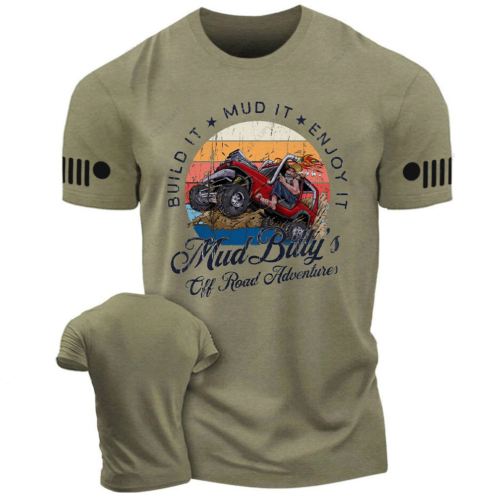 Mud Billy's Off-Road Adventure Distressed Jp T-Shirt