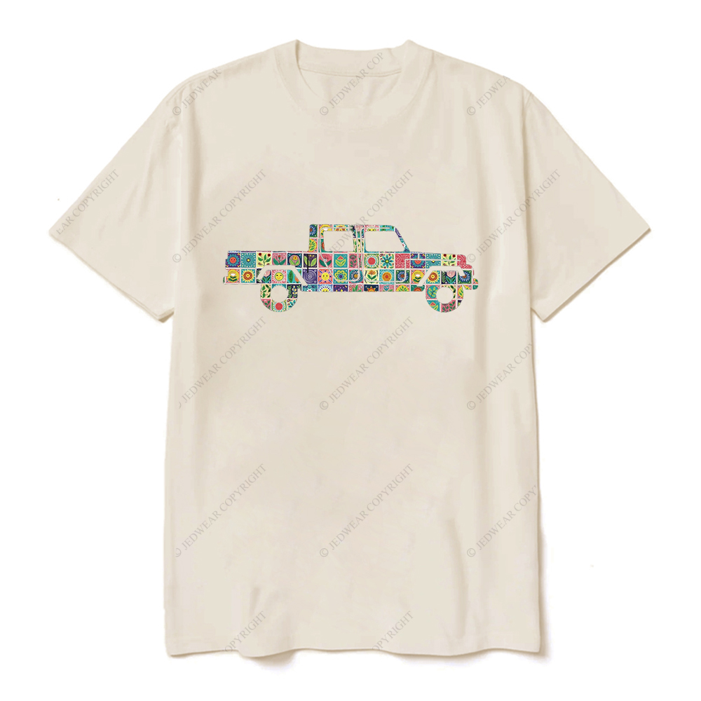 Folk Art Print Gladiator Truck Jp T-Shirt