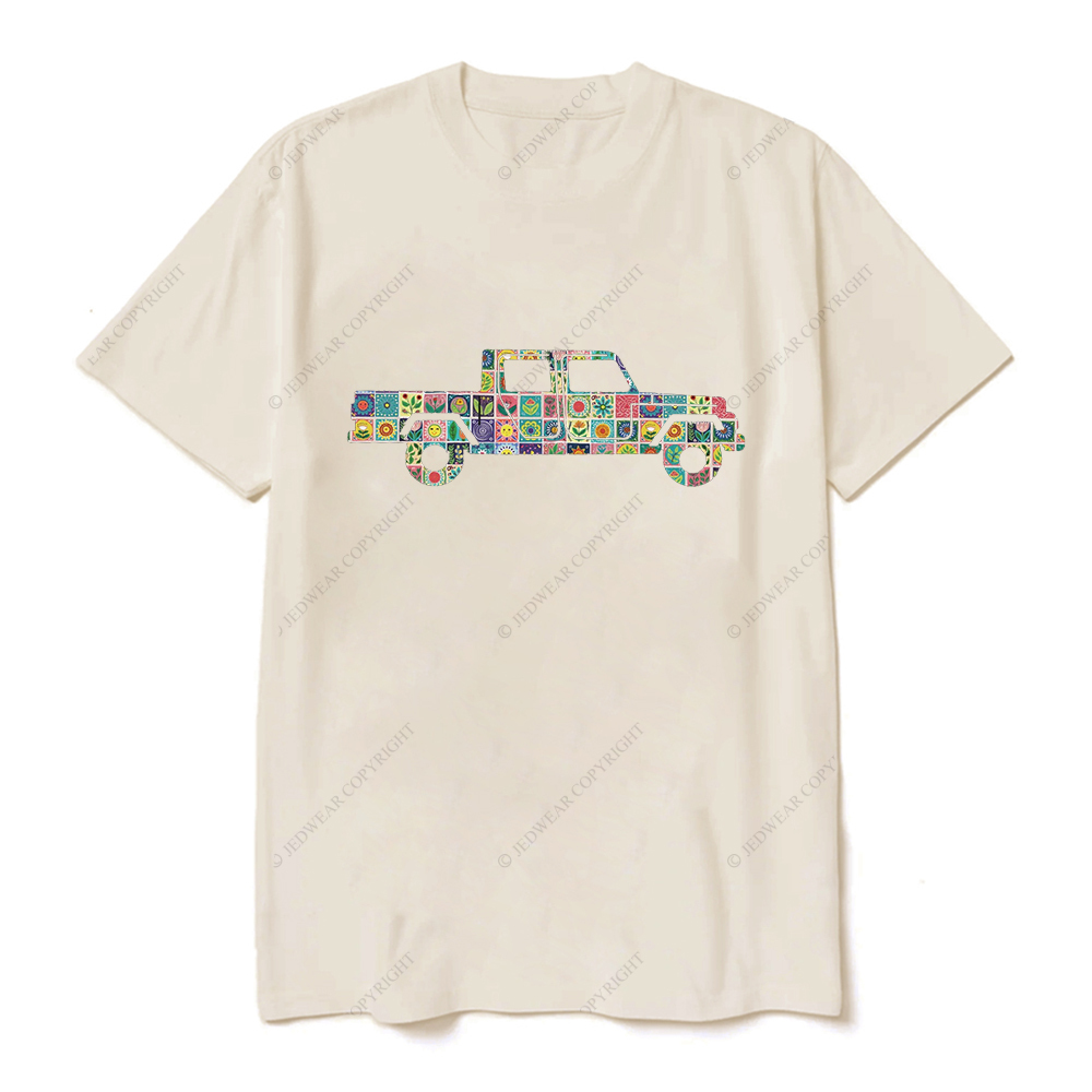 Folk Art Print Gladiator Truck Jp T-Shirt
