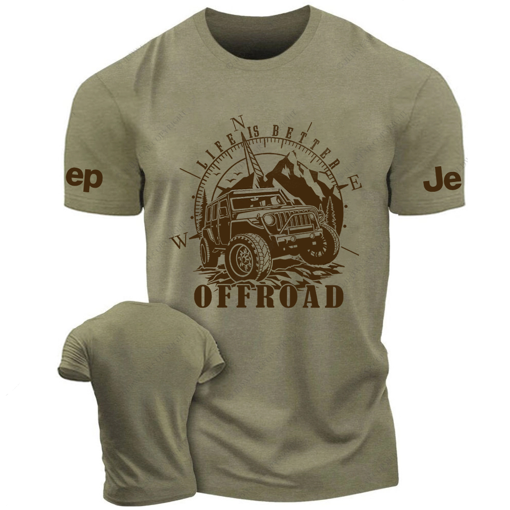Comfort Colors Life Is Better Off-Road Travel Jp T-Shirt