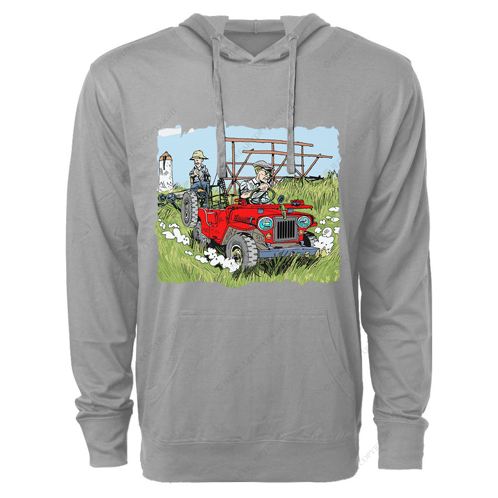 Willys In The Fields Jp Oversized Lightweight Hoodie