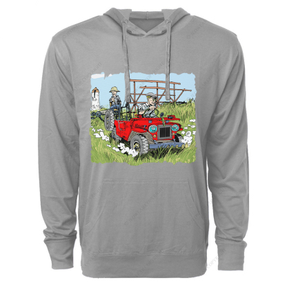 Willys In The Fields Jp Oversized Lightweight Hoodie
