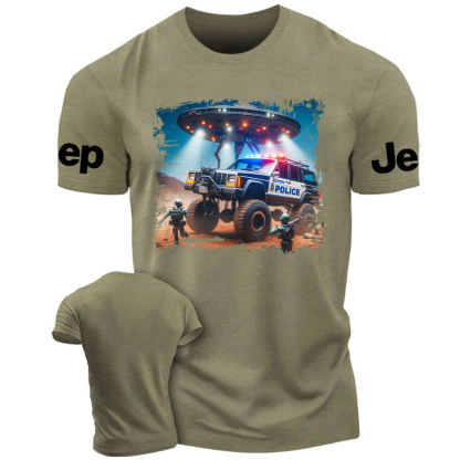 Cherokee XJ Police UFO ET Jp T-Shirt