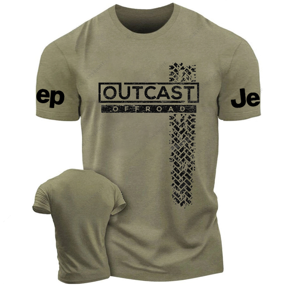 Outcast Off-Road Wheel Tracks Jp T-Shirt