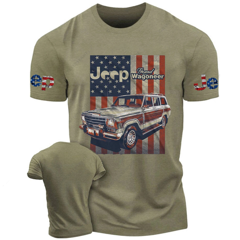 Wagoneer SJ American Flag Vintage Style Jp T-Shirt