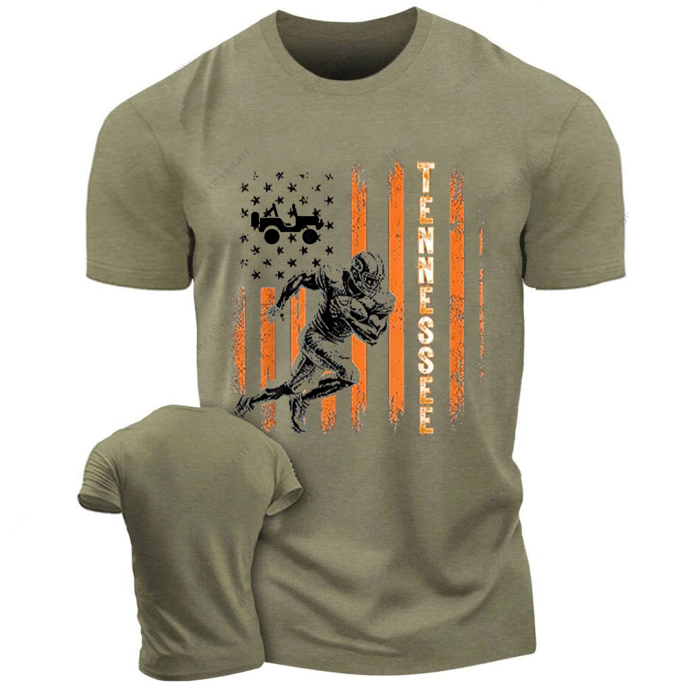 American Football Tennessee American Flag Jp T-Shirt