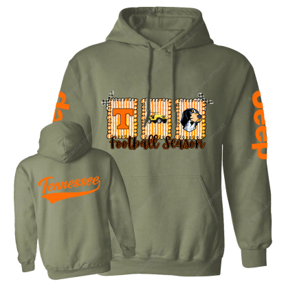 Tennessee Football Season Dog Jp Oversized Hoodie