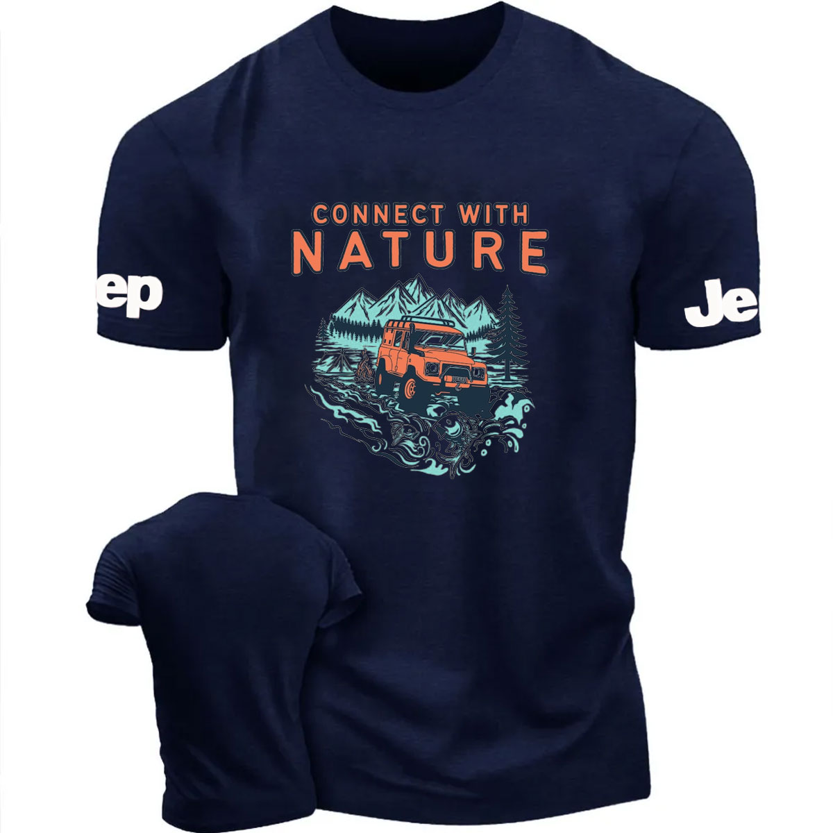 Connect With Nature Moutain Jp Design T-Shirt