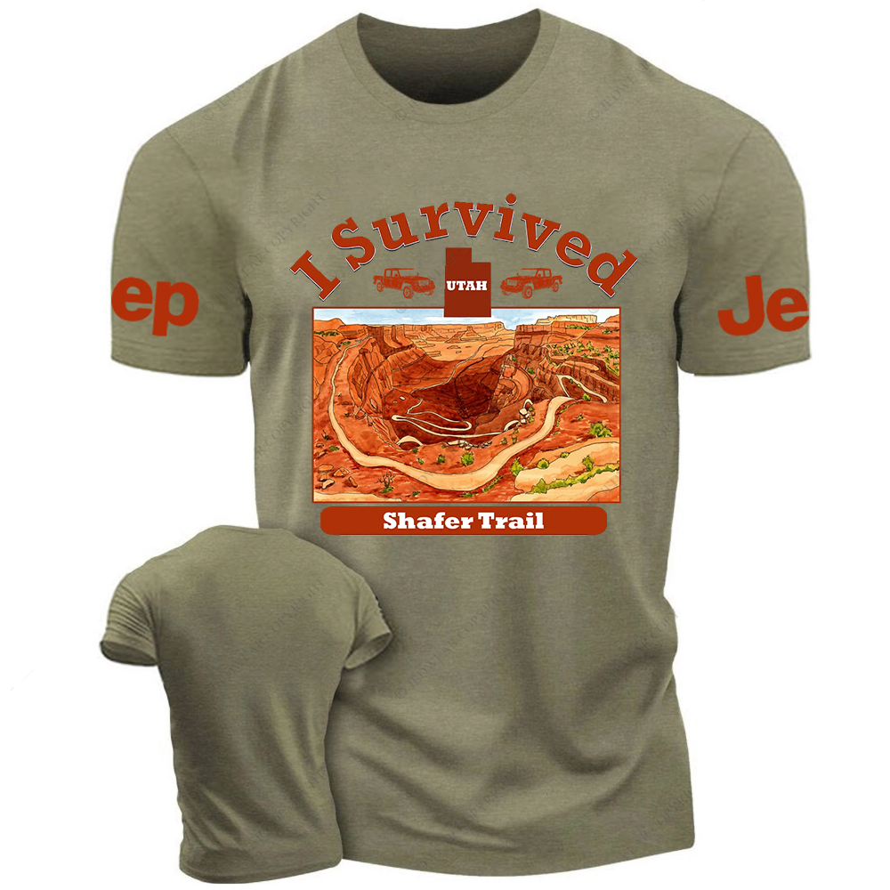 I Survived Shafer Trail Canyonlands National Park Classic Jp T-Shirt