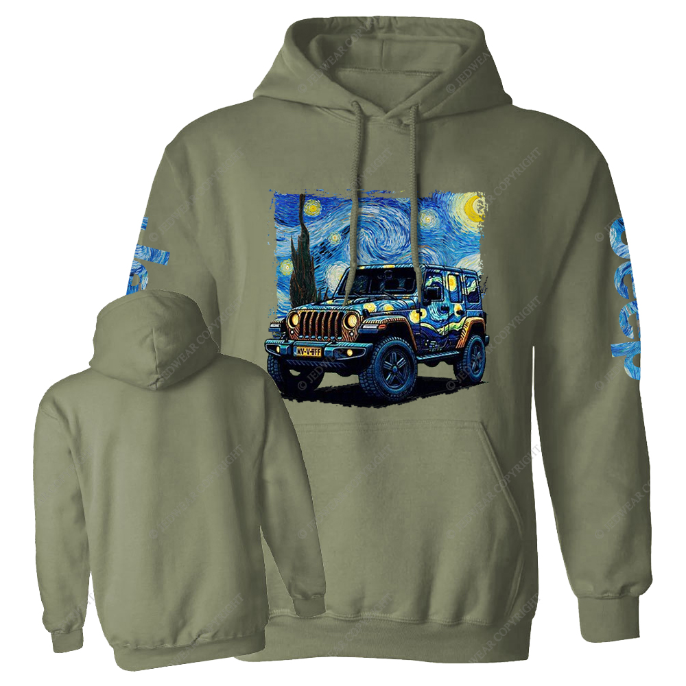 The Starry Night By Van Gogh Canvas Jp Casual Hoodie