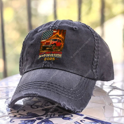 Great Smoky Mountain Invasion Vintage Style Jp Baseball Cap