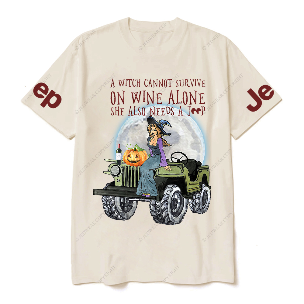 Survive Wine Witch Vibes Halloween Jp T-Shirt